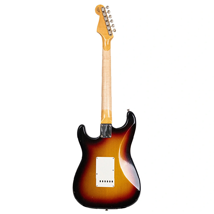Fender Custom Shop 1961 Stratocaster Heavy Relic Black Super Faded Aged 3 Ton Sunburst Elektro Gitar